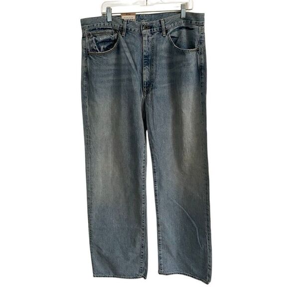 Supreme Trademark Jacquard Baggy Jeans - joarbit.com